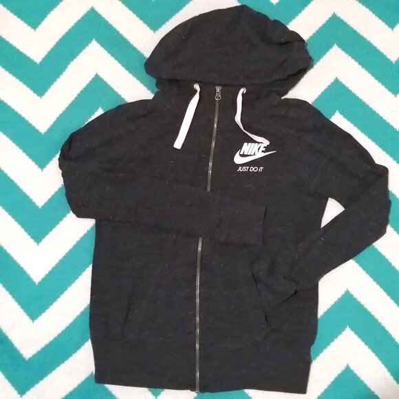 Lightweight Nike Zip Hoodie, Organic Cotton & Recycled Polyester - Picture 1 of 4